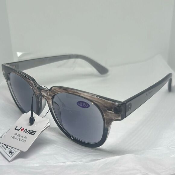 U+ME Unisex Sun Reader Glasses +2.50 with UV Protection – Premium Readers - Picture 1 of 3